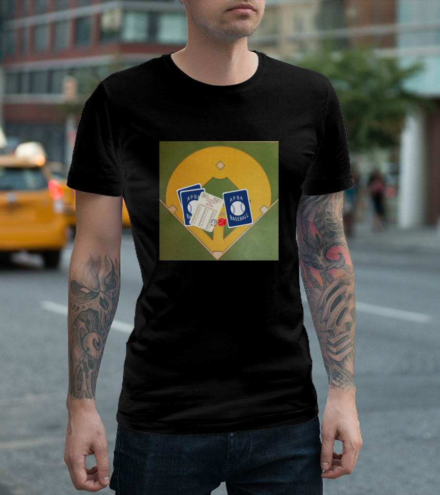 APBA Baseball Game Cards And Dice On Field T-Shirt