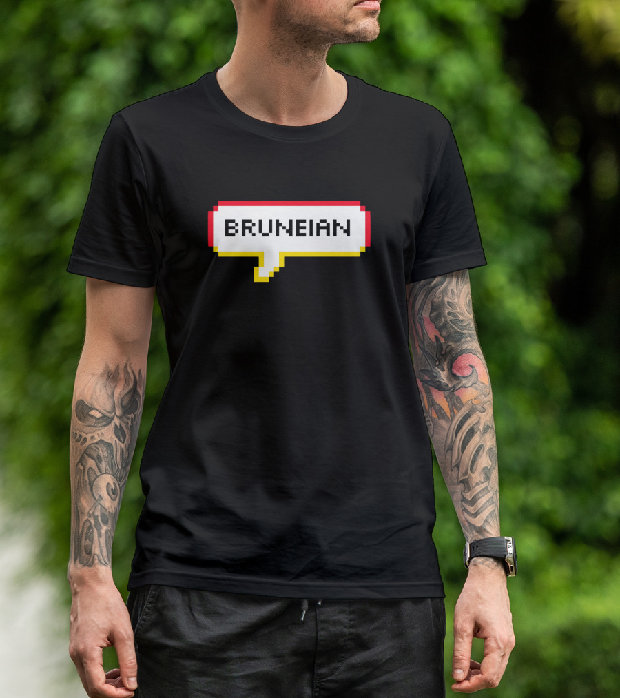 Bruneian Pixel Speech Bubble T-Shirt