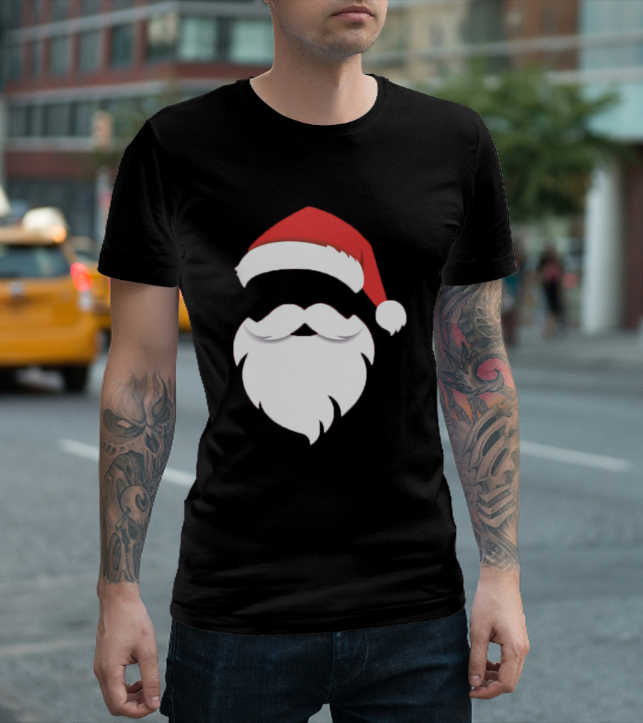 Christmas Santa Claus Hat Beard T-Shirt
