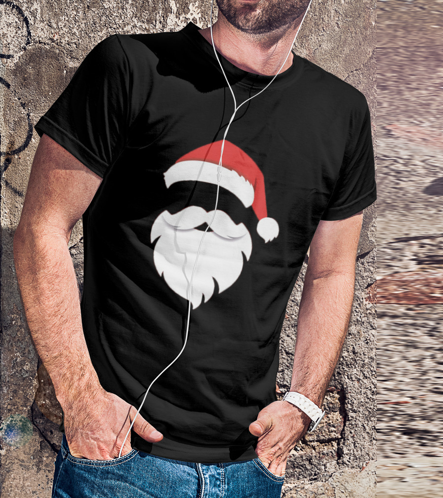 Christmas Santa Claus Hat Beard T-Shirt
