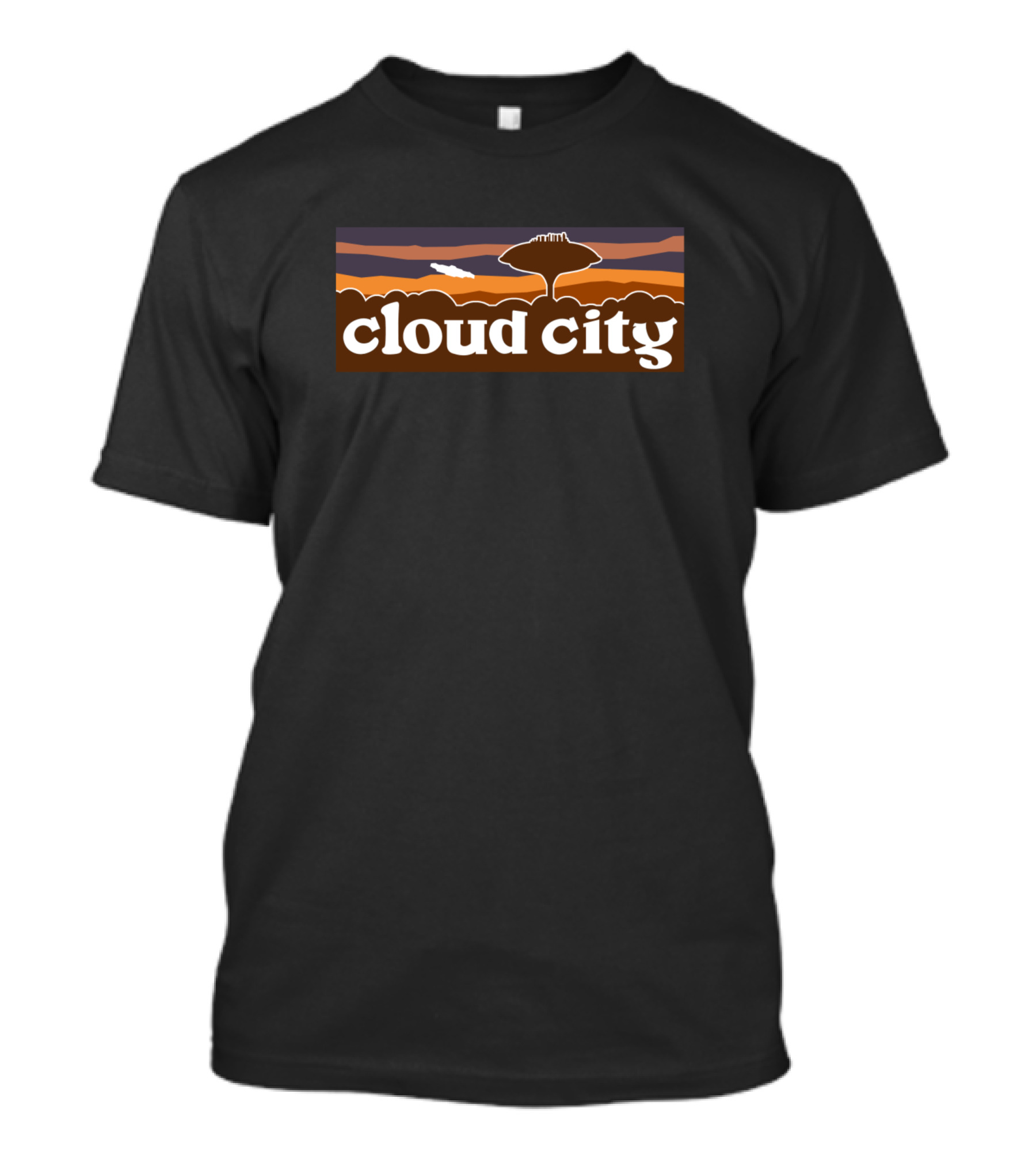Cloud City Bespin Star Wars Retro Sunset Scene T-Shirt