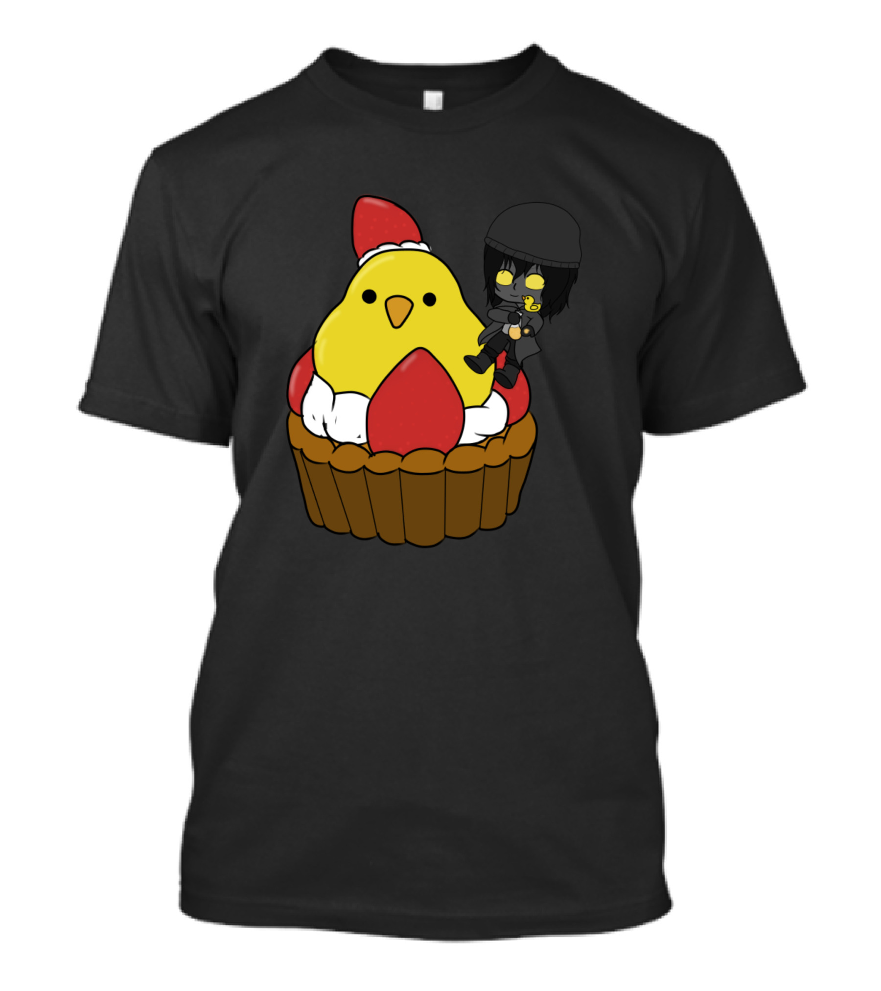 Creepypasta Food Chibi The Puppeteer Cute Chicken Cupcake T-Shirt
