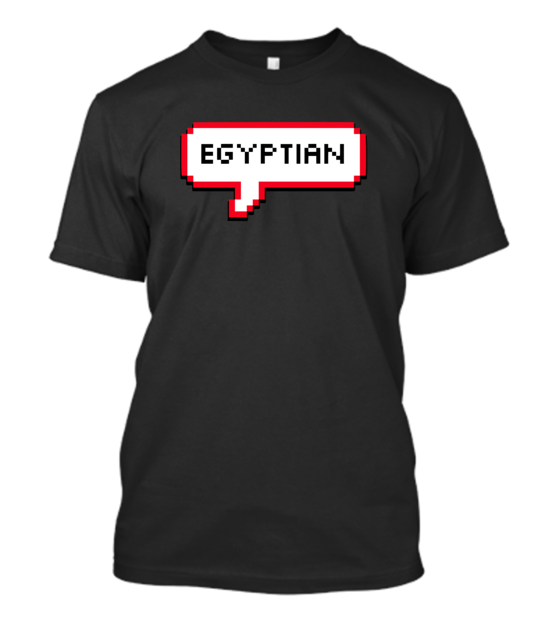 Bubble Text Egyptian Pixel T-Shirt