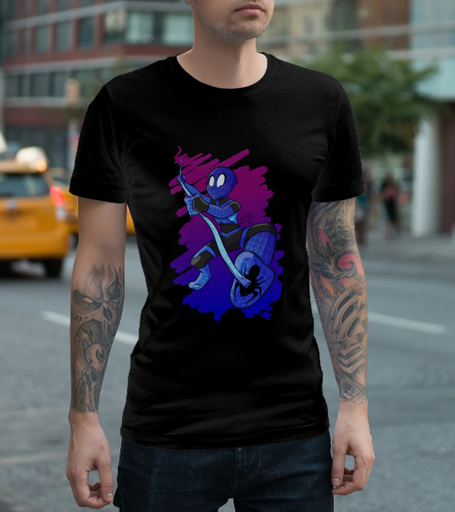 Spider-Man Heroic Blue and Purple Fan T-Shirt