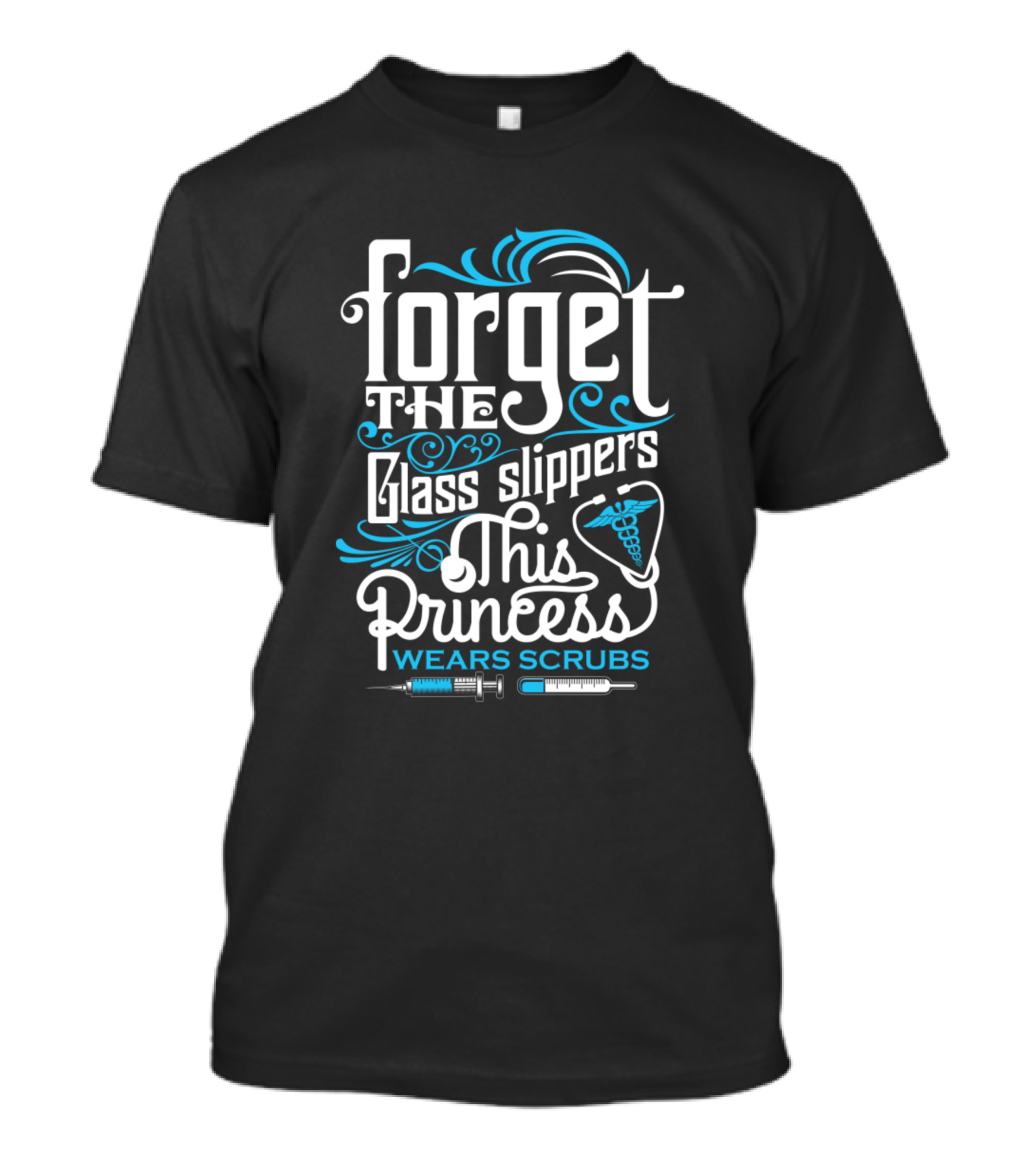 Forget The Glass Slippers This Princess Wears Scrubs With Medical Symbols T-Shirt
