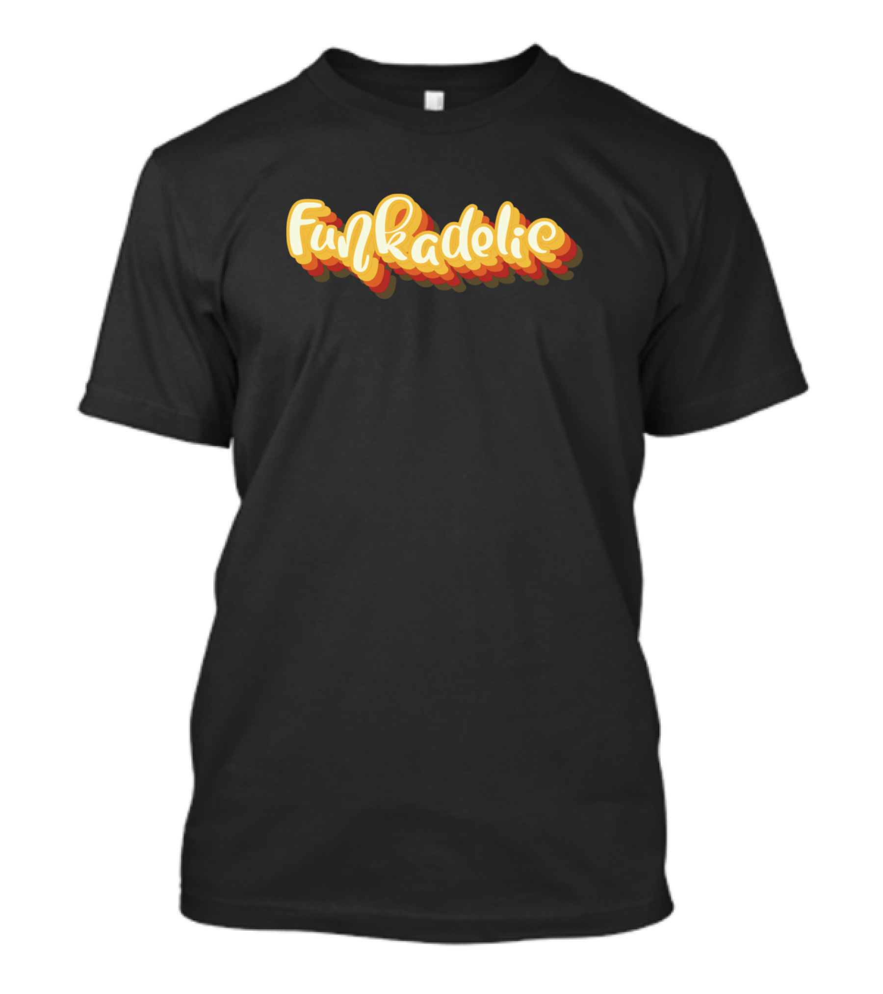 Funkadelic Retro 3D Shadow Text T-Shirt