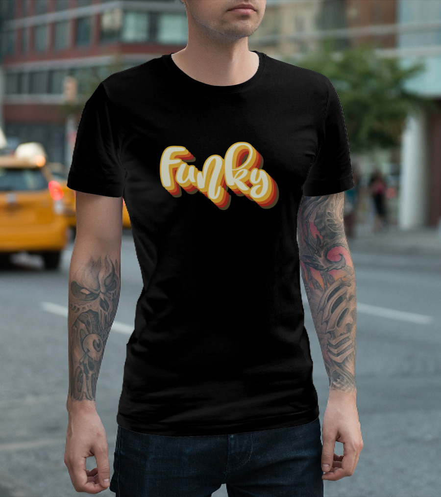 Funky Retro 70s Style Typography T-Shirt