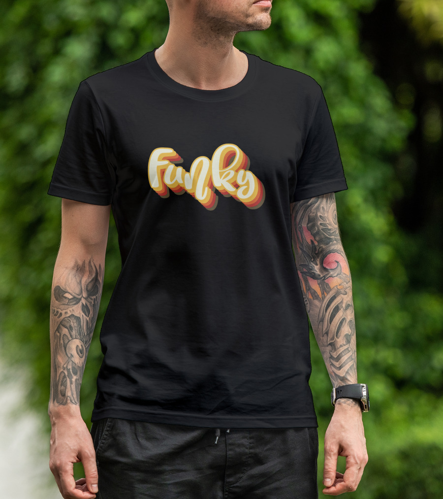 Funky Retro 70s Style Typography T-Shirt