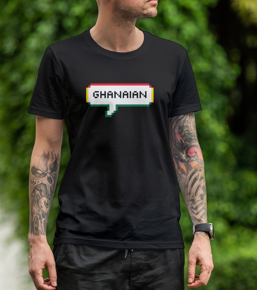 Ghanaian Speech Bubble Pixel T-Shirt