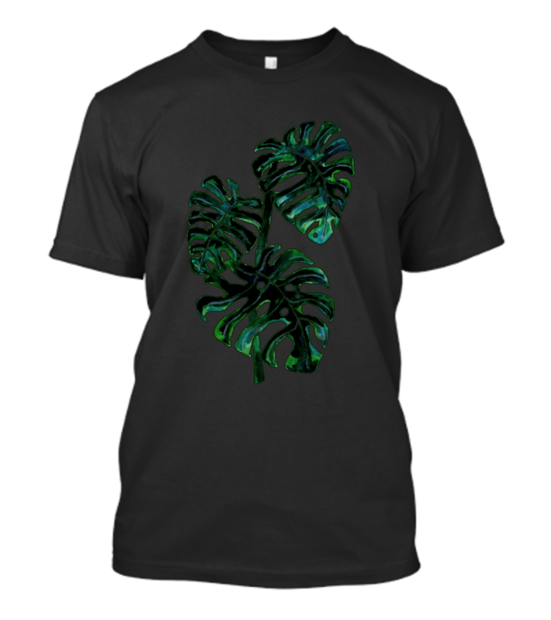 Green Monstera Plant Leaves Botanical T-Shirt