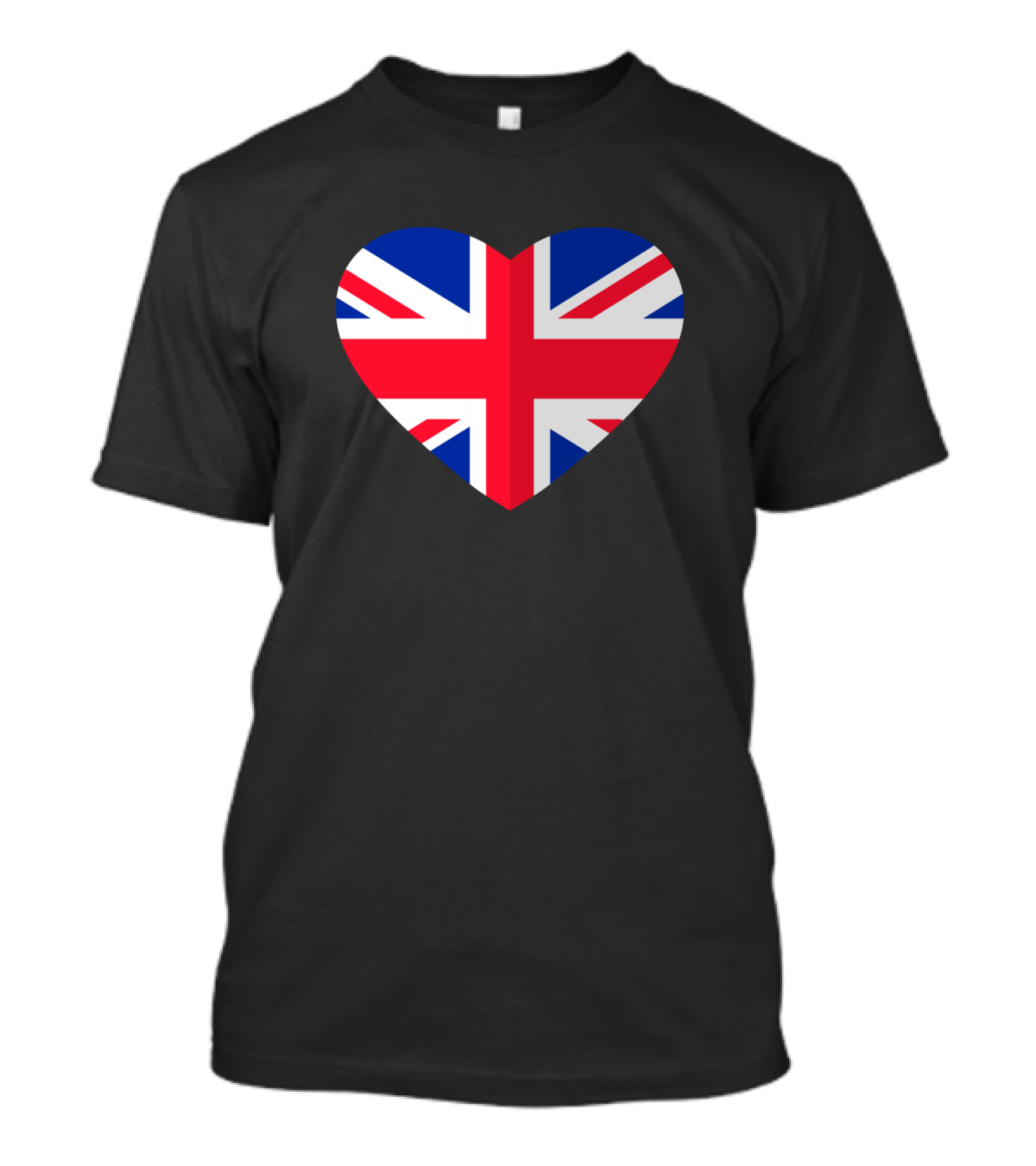 I Love United Kingdom Heart Union Jack T-Shirt