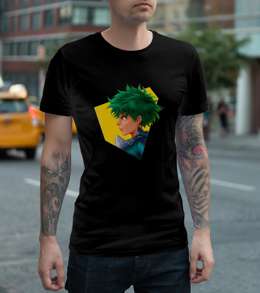 Izuku Midoriya My Hero Academia Anime Character Profile T-Shirt