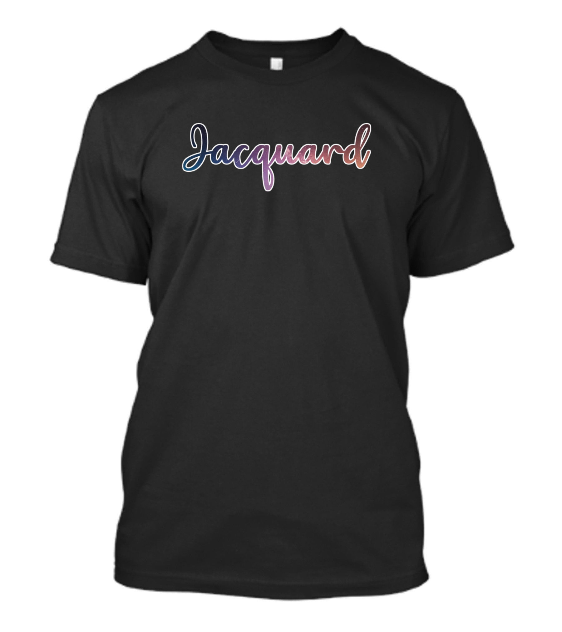 Jacquard Space Gradient Script T-Shirt