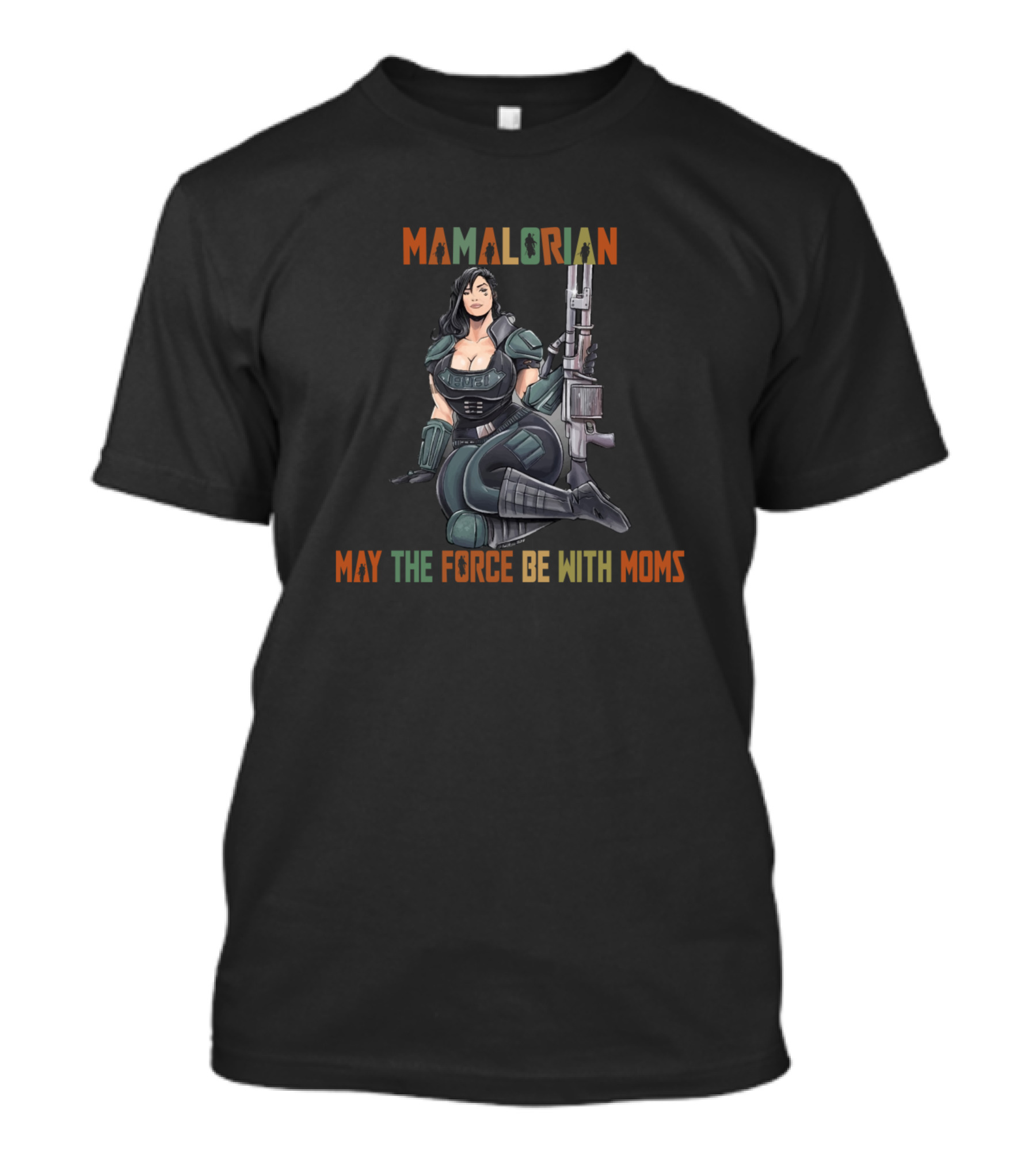 Mamalorian May The Force Be With Moms T-Shirt