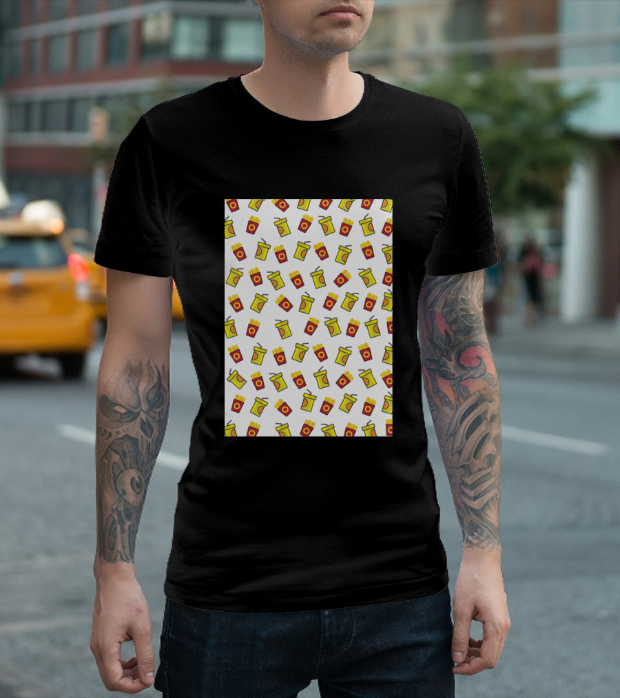 Neck Gaiters Mask Fries And Soft Drink T-Shirt