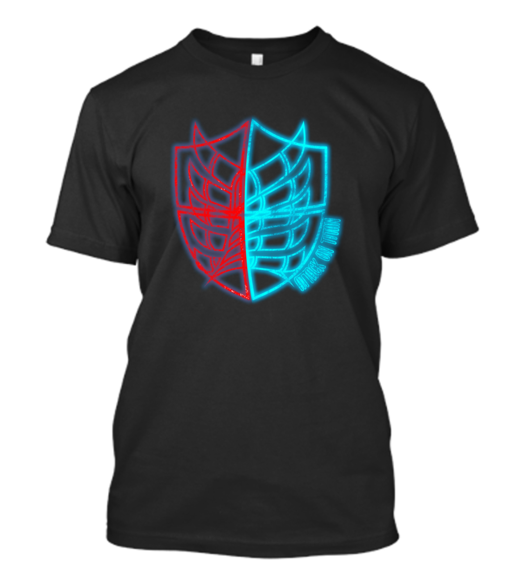 Neon Wings Of Freedom Dual Shield T-Shirt