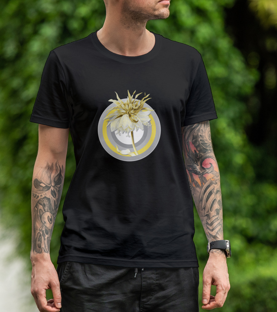 Botanical Kaisers Crown Gray Circle T-Shirt