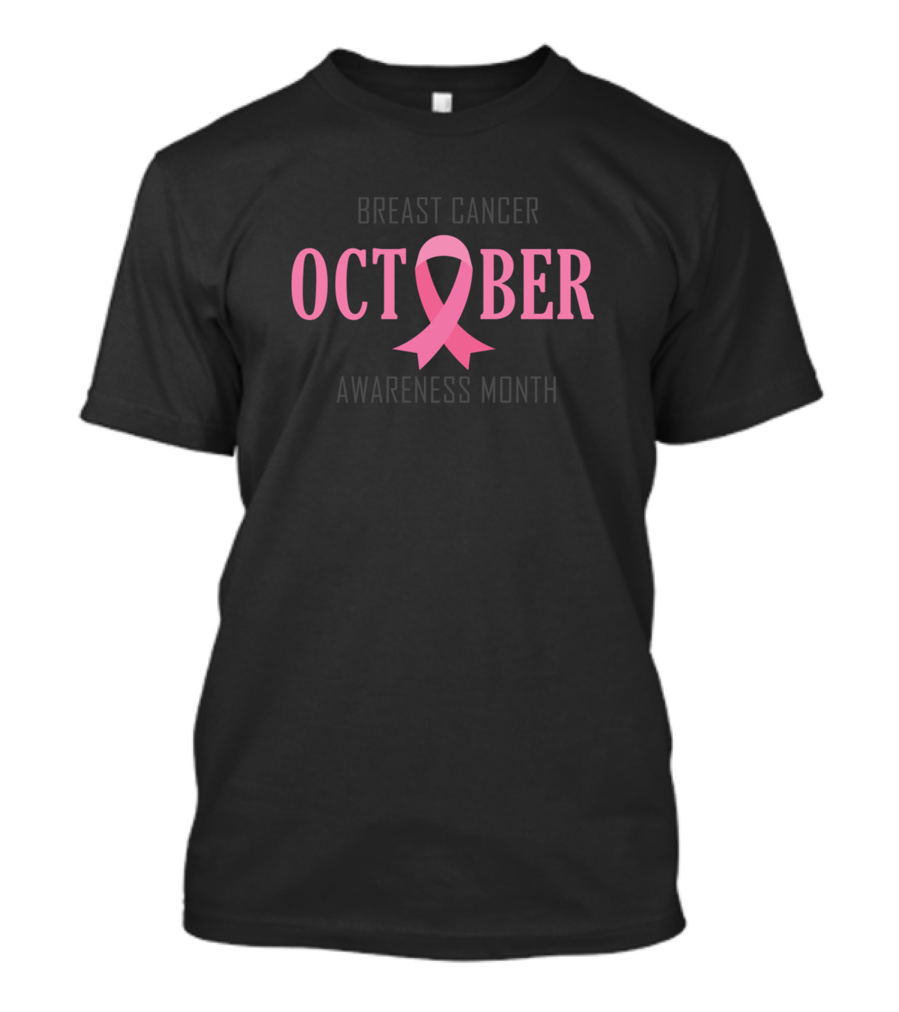 Breast Cancer October Pink Ribbon Awareness Month T-Shirt