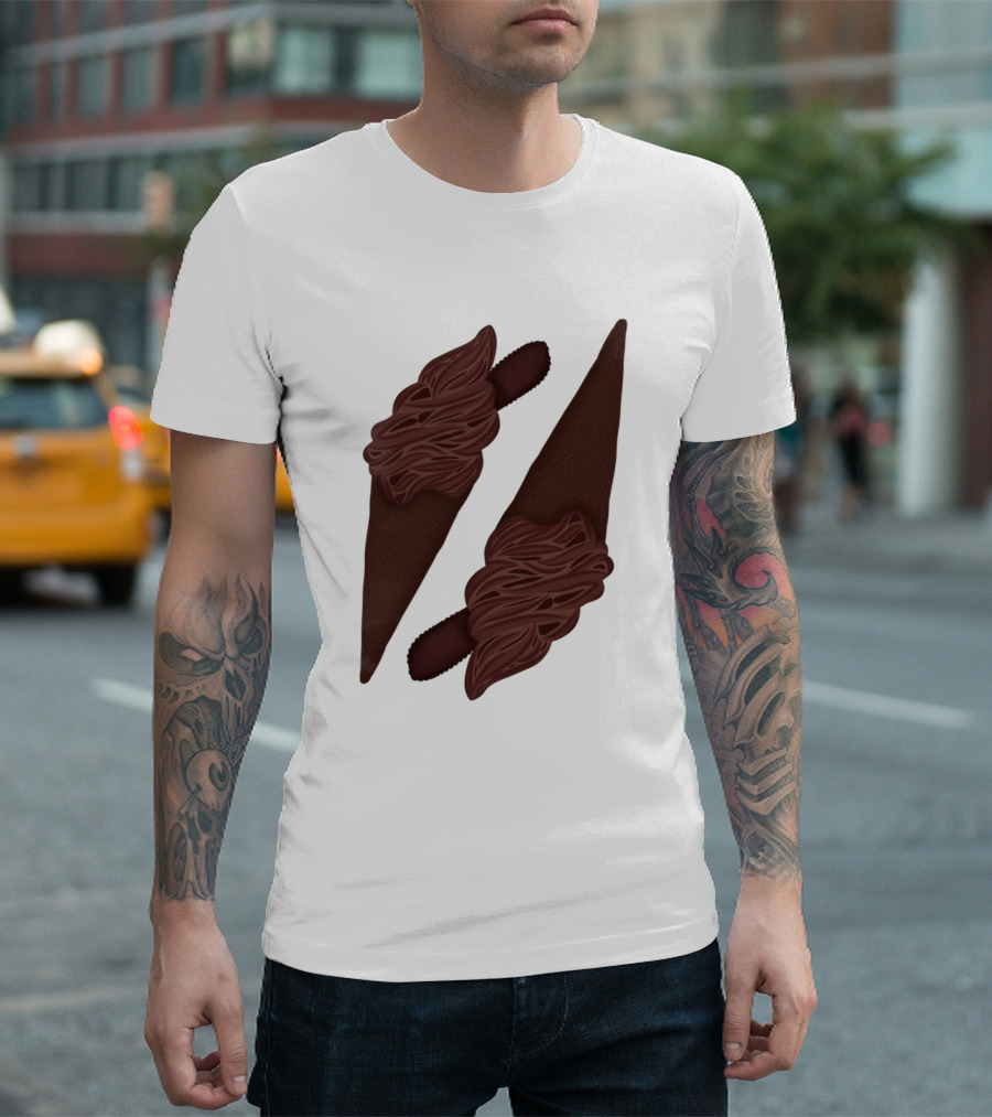 Choco Ice Cream Delight Duo T-Shirt