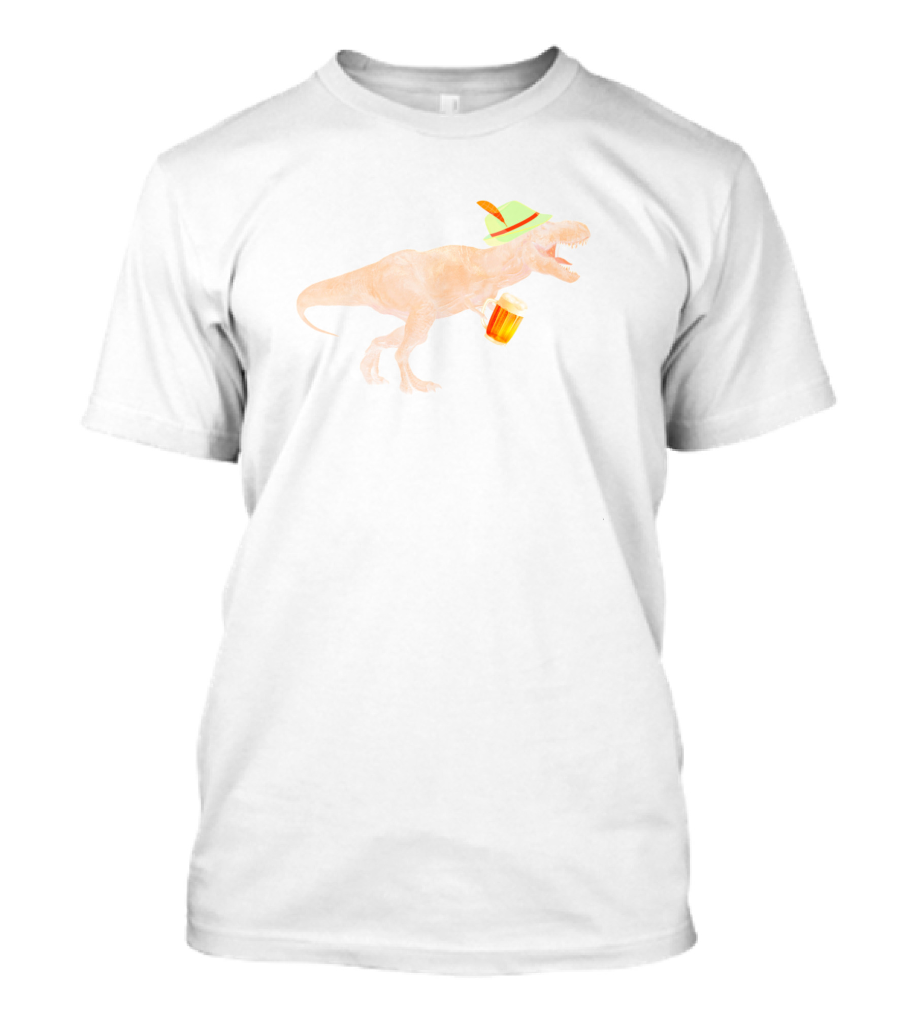 Dinosaur Oktoberfest Lederhosen Costume Rex Beer Hat Mug T-Shirt