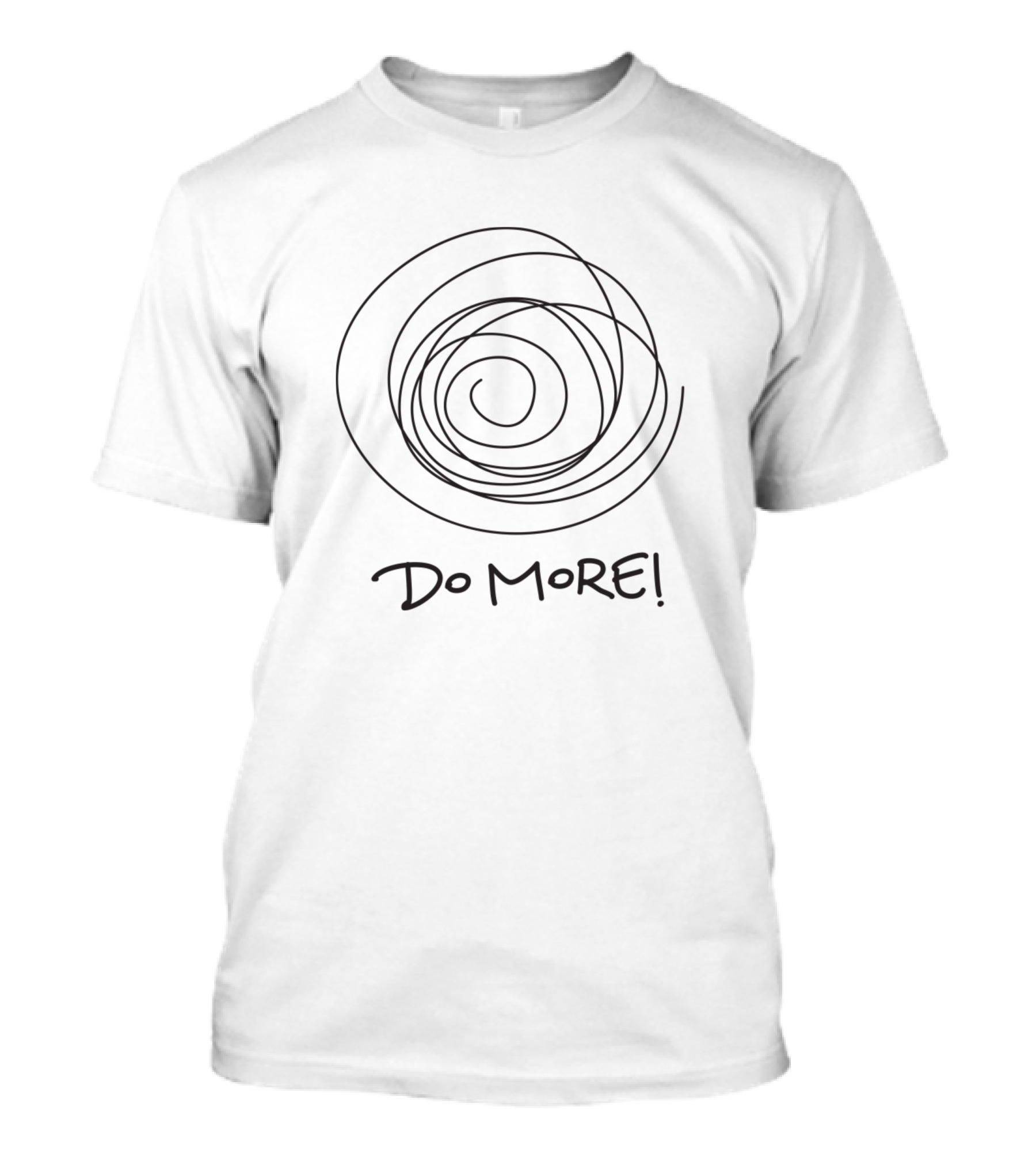 Do More Spiral Motif T-Shirt
