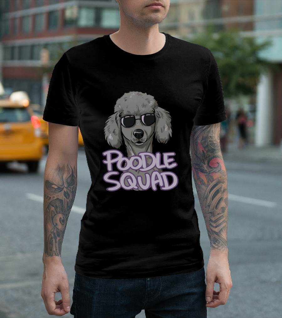 Poodle Squad Cool Silver195 Dog T-Shirt