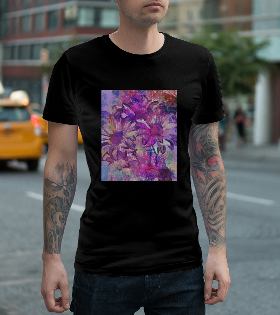 Floral Joy Explosion of Vibrant Colors T-Shirt