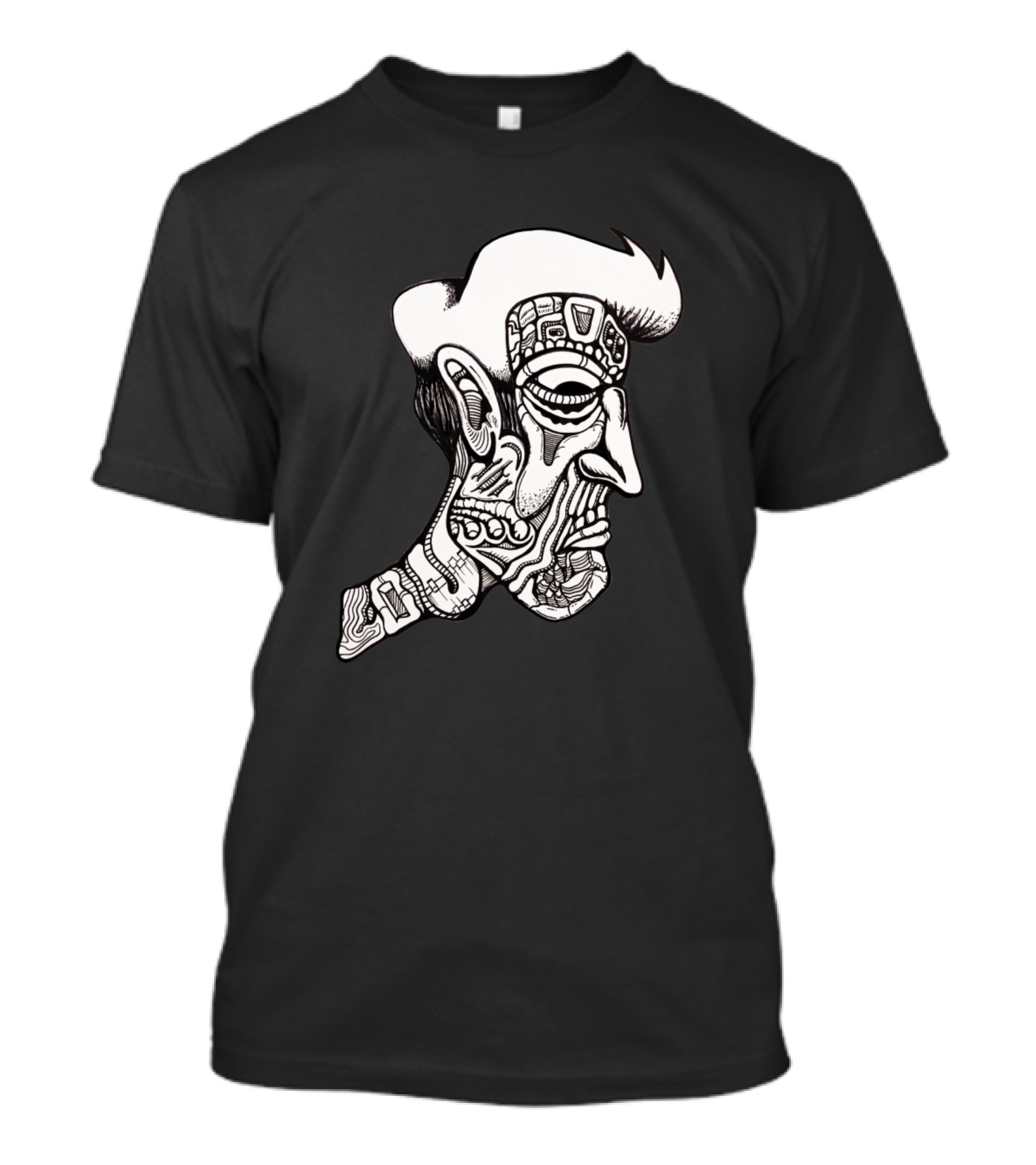 Focused Love Futuristic Cybernetic Face T-Shirt