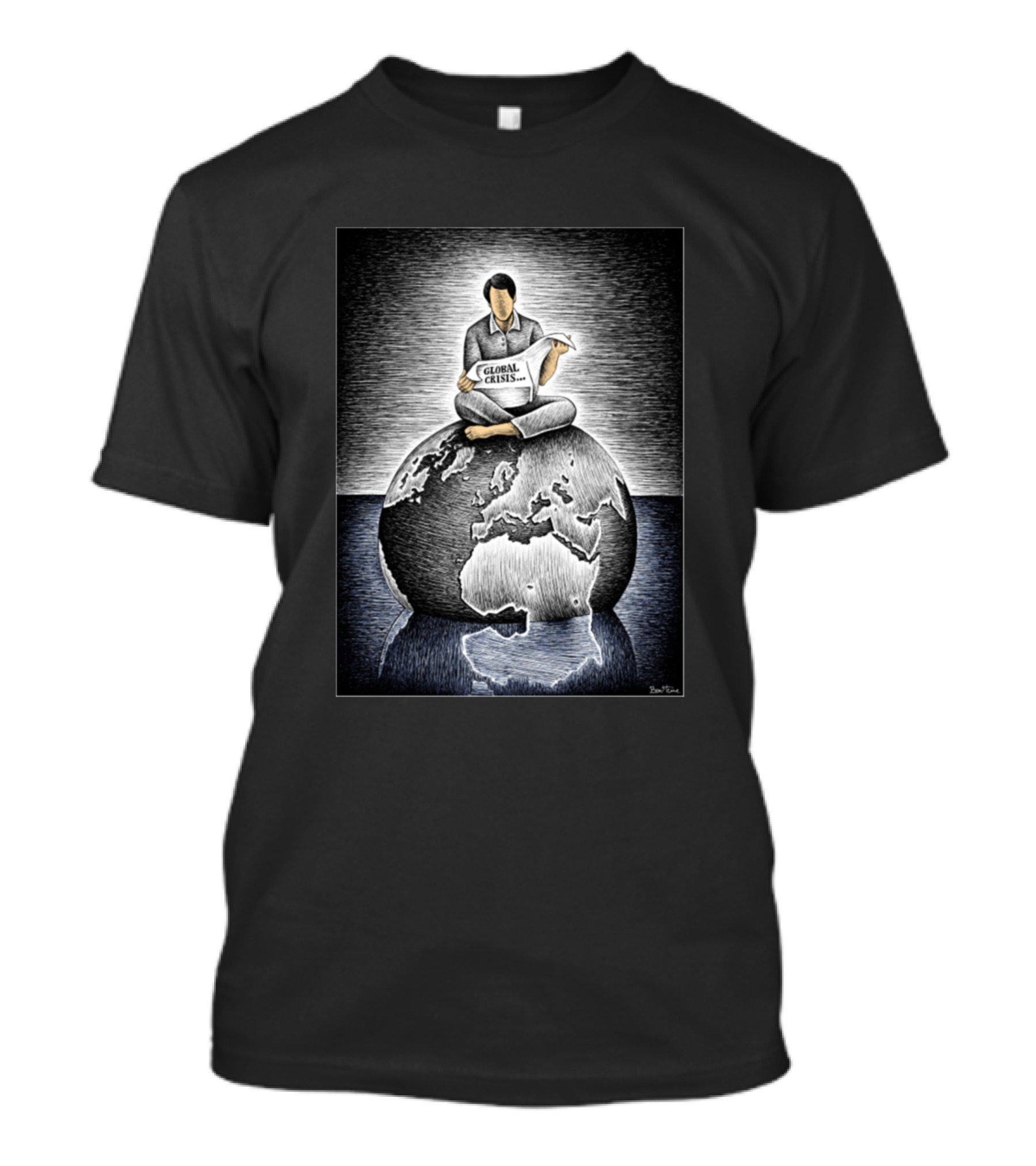 Global Crisis Crisis Reflective Earth T-Shirt