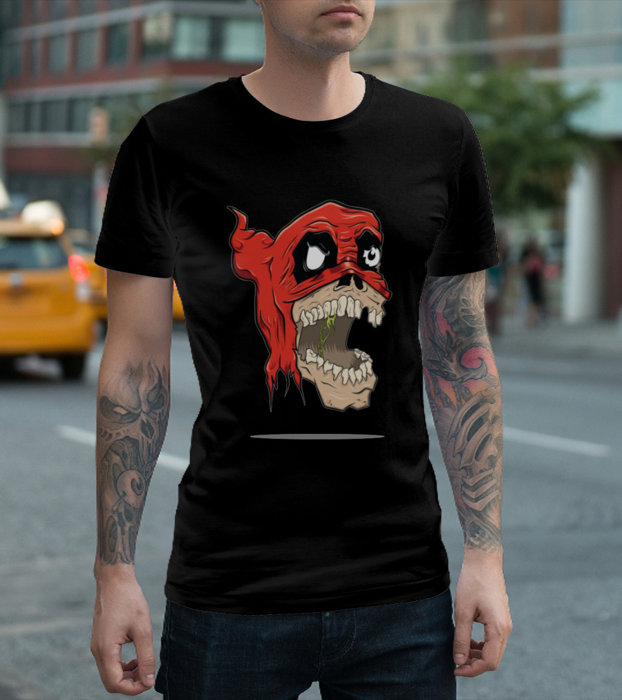 Headpool Undead Marvel Merc Skull T-Shirt