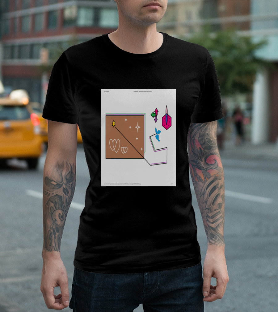 Kids Creativity Stars Hearts Arrows Shapes T-Shirt