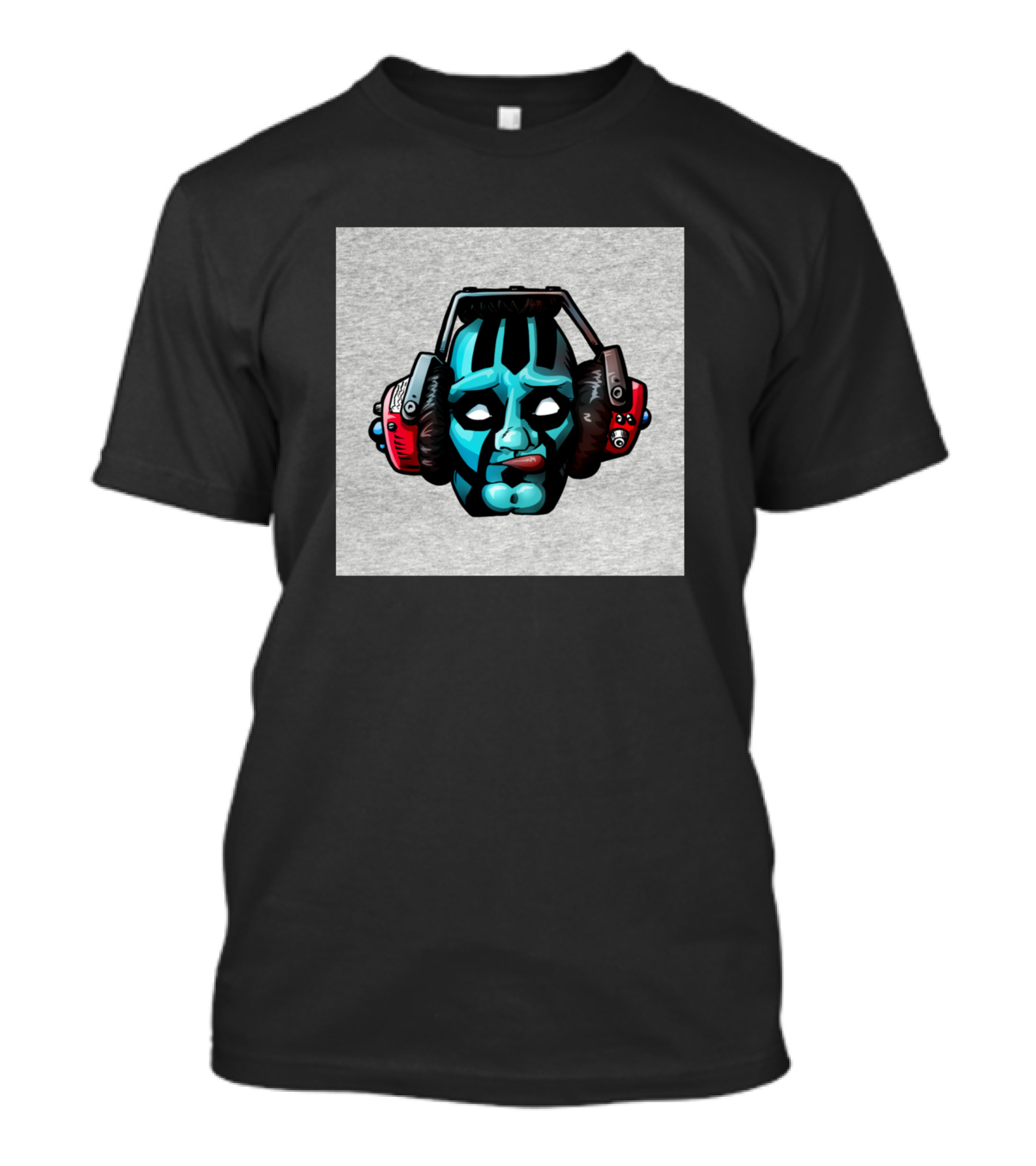 Metalica Head Robot With Headphones T-Shirt