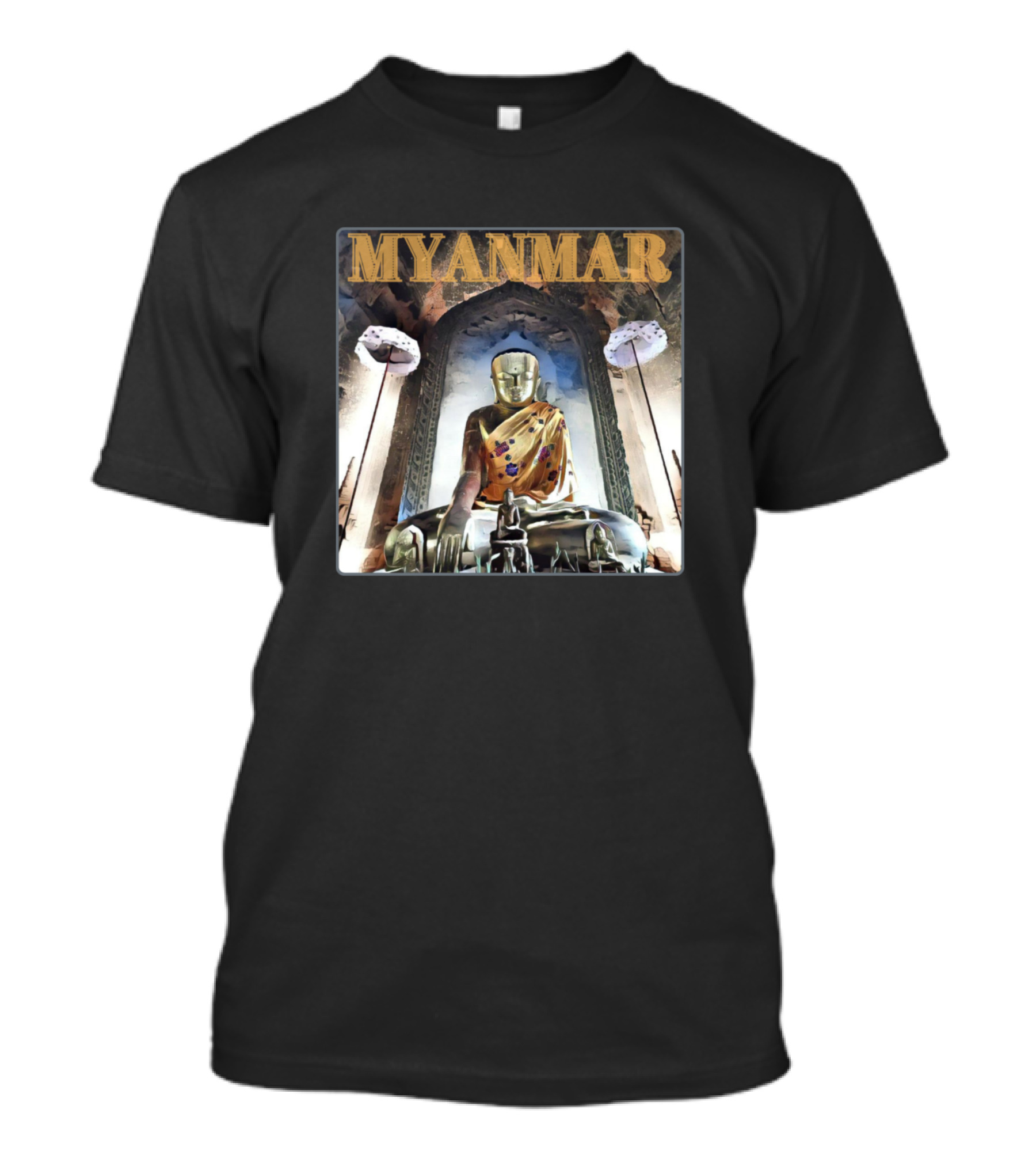 Myanmar Buddha Statue In Bagan Temple T-Shirt