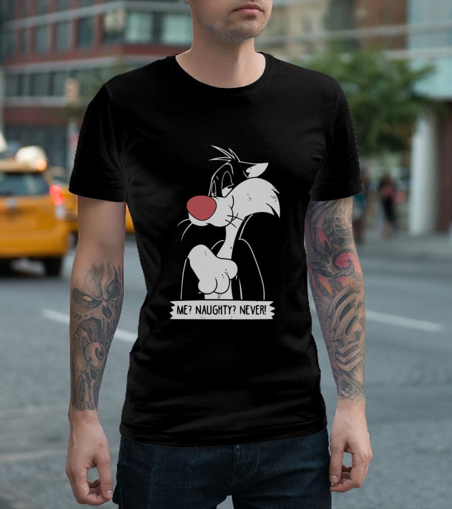 Me? Naughty? Never Sylvester the Cat T-Shirt