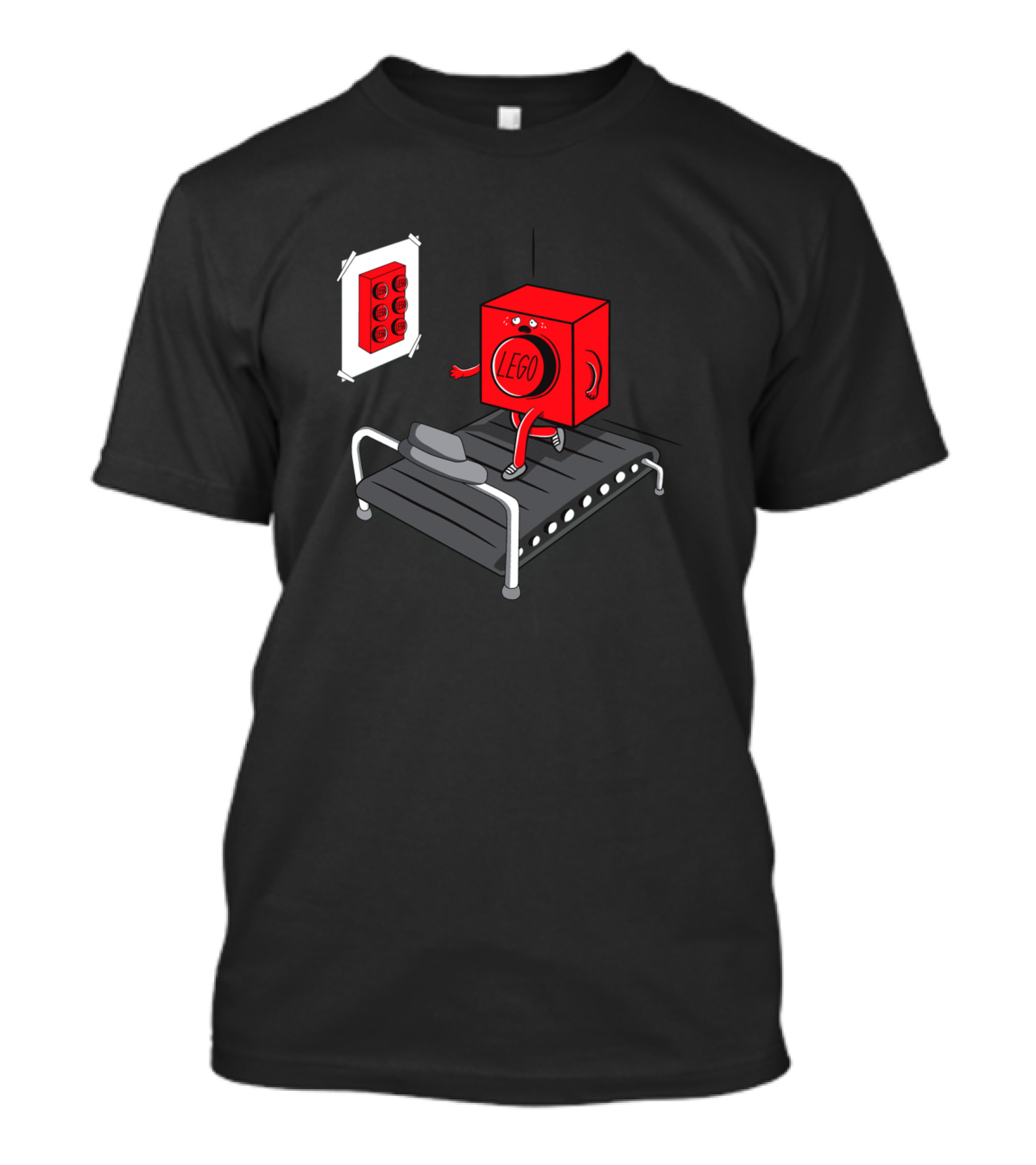 LEGO Block On Treadmill Six Packs Fitness T-Shirt