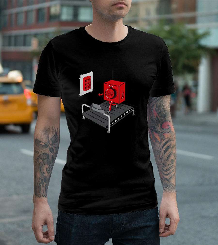 LEGO Block On Treadmill Six Packs Fitness T-Shirt