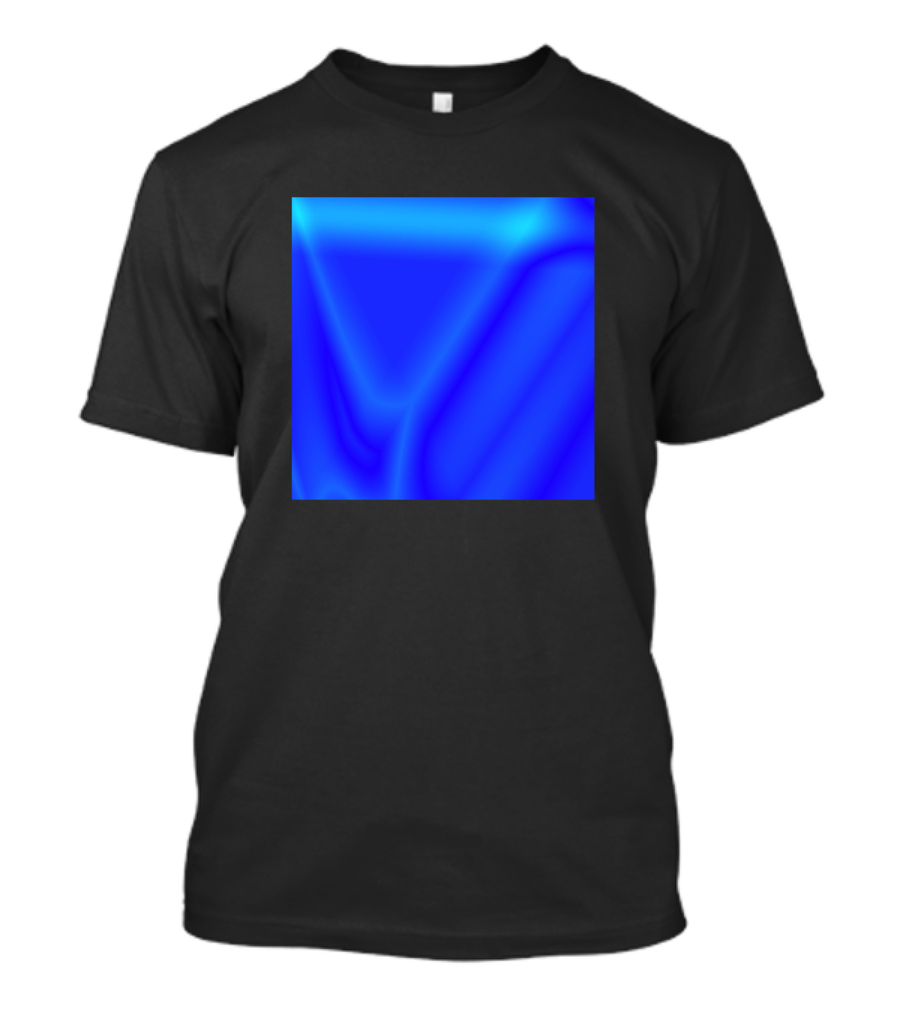 Sky Blue Purple Texture Abstract Vivid Gradient Squares T-Shirt