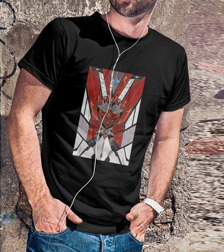 Tartaglia Childe Genshin Impact X Gundam Mecha Fusion T-Shirt