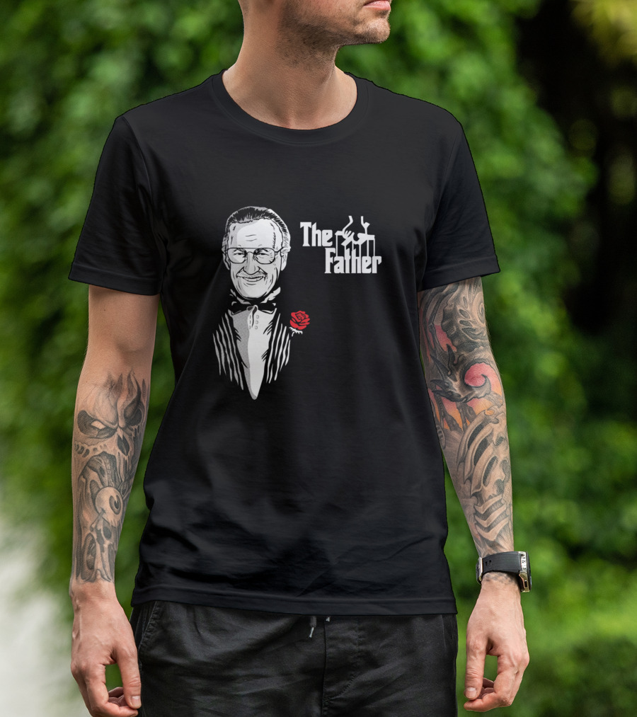 The Godfather Parody With Stan Lee And Red Rose T-Shirt