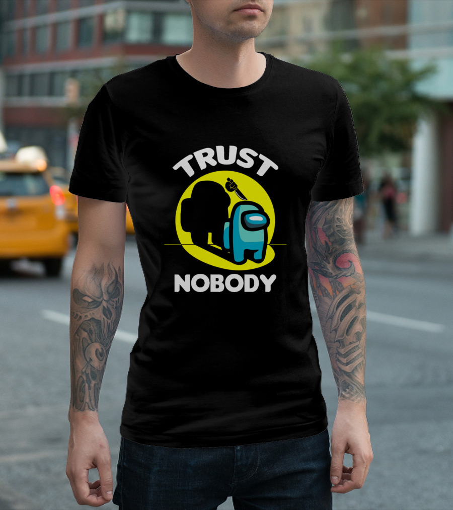 Trust Nobody Among Us Crewmate Shadow Knife T-Shirt