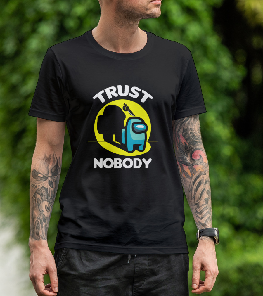 Trust Nobody Among Us Crewmate Shadow Knife T-Shirt