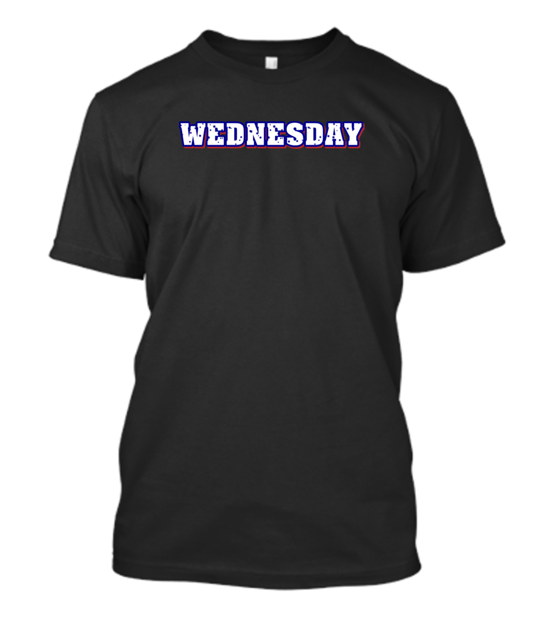 WEDNESDAY Day Typography T-Shirt