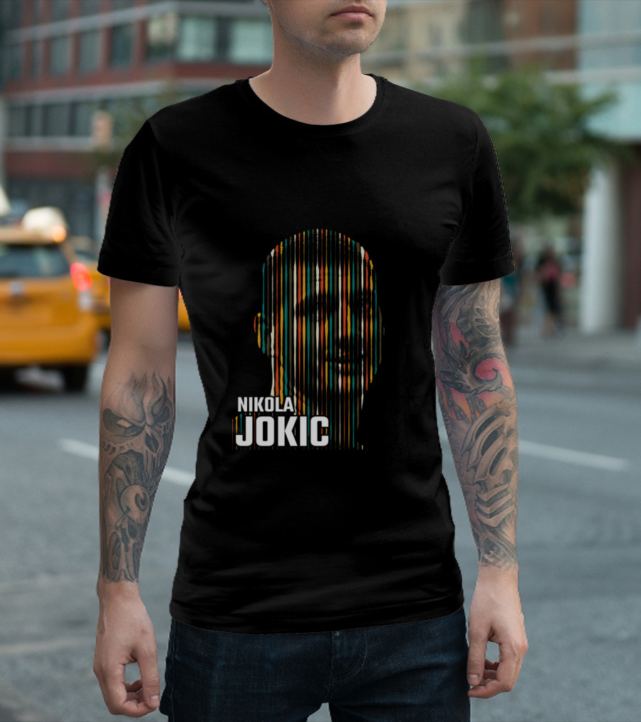 Nikola Jokic Striped T-Shirt