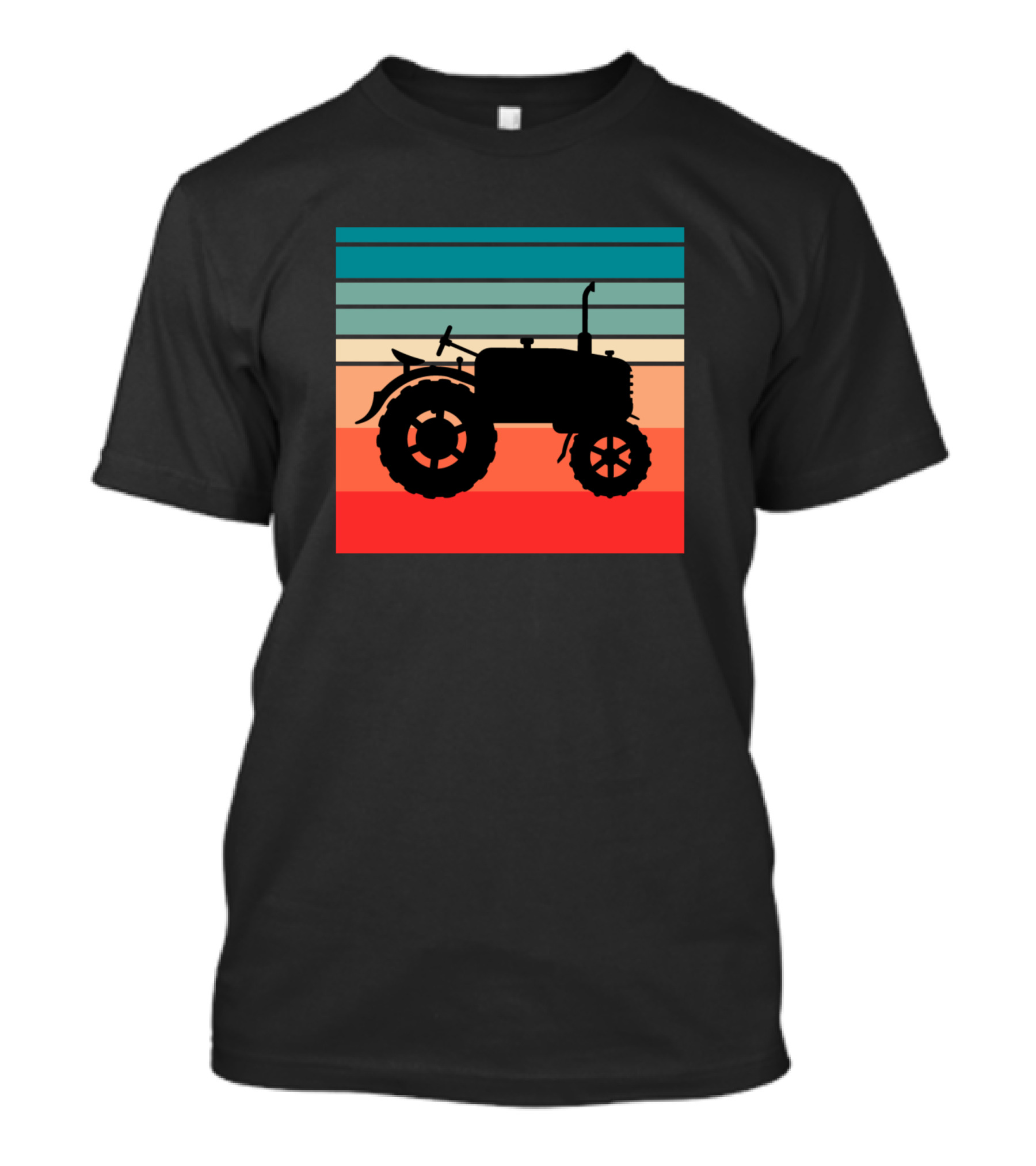 Retro Tractor Vintage Sunset T-Shirt