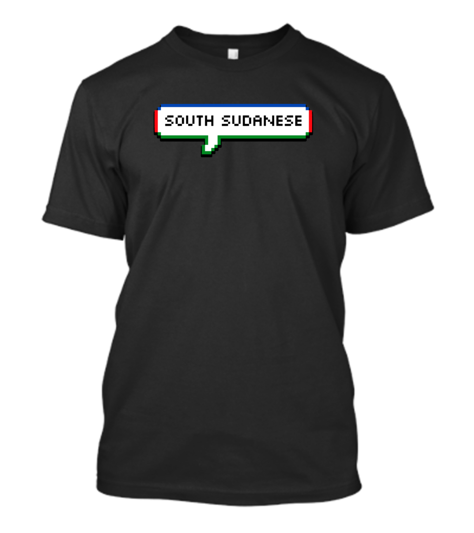 South Sudanese Pixel Speech Bubble T-Shirt