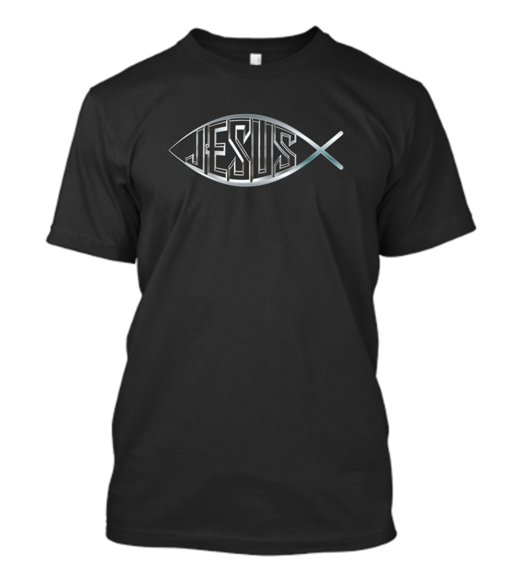 Steel Jesus Fish Ichthys T-Shirt