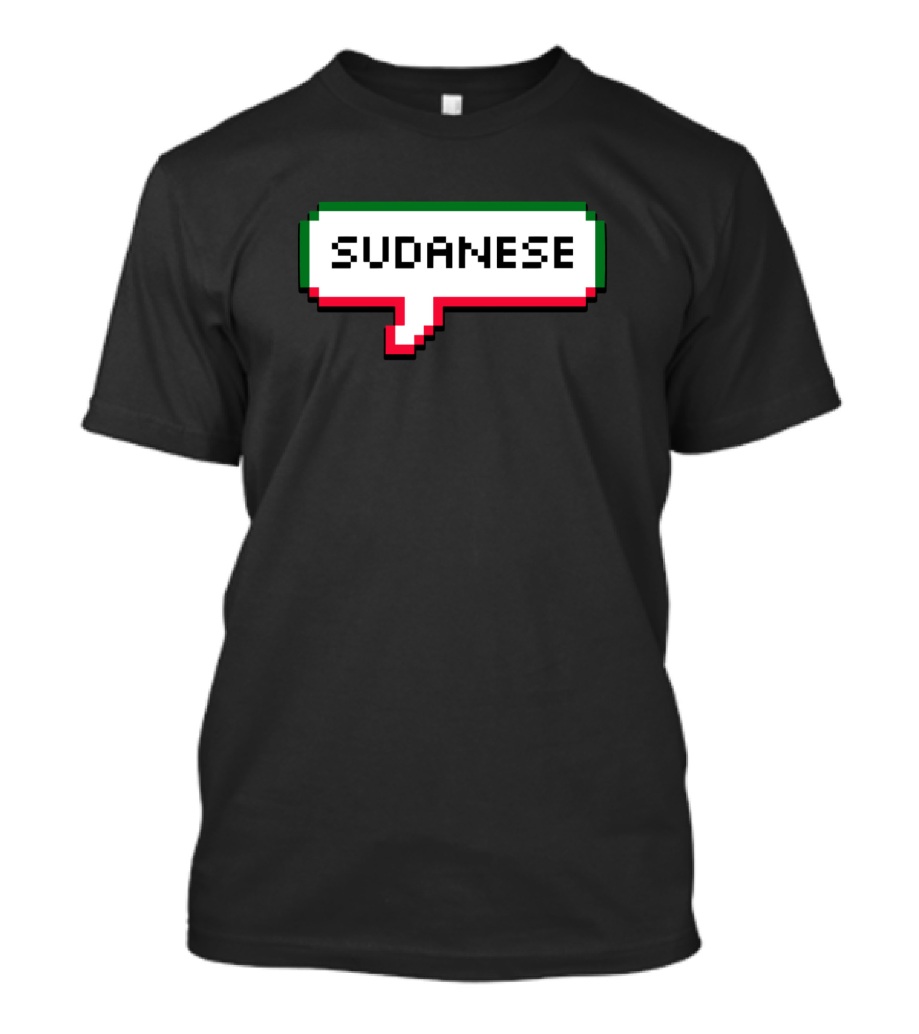 Sudanese Pixel Speech Bubble T-Shirt