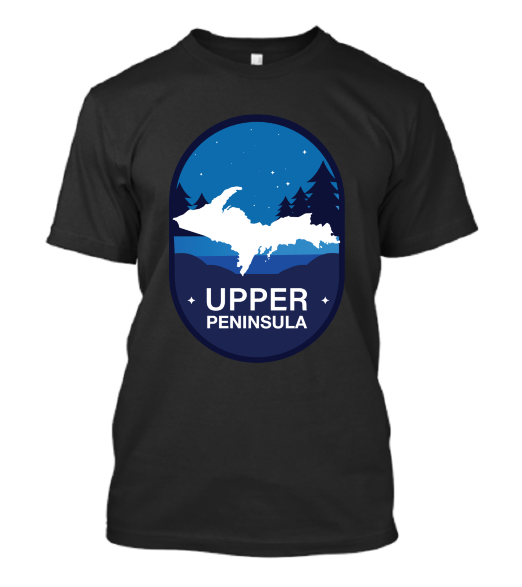 Upper Peninsula Starry Night Forest T-Shirt