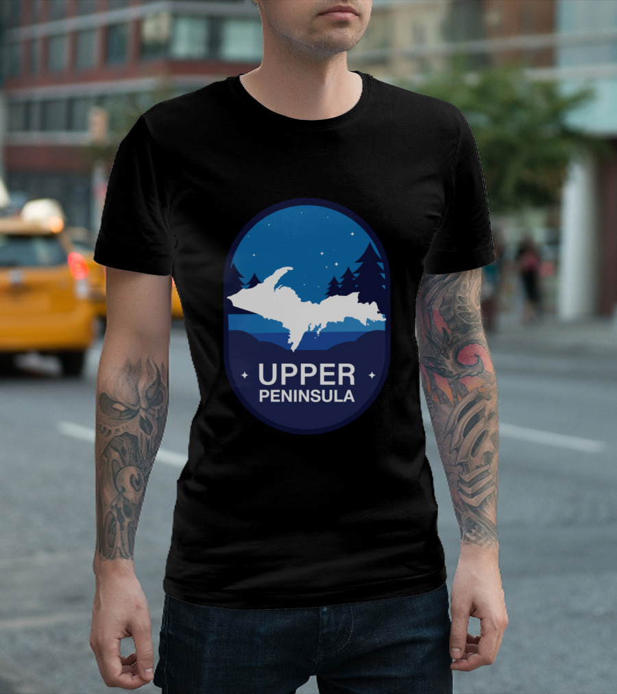 Upper Peninsula Starry Night Forest T-Shirt