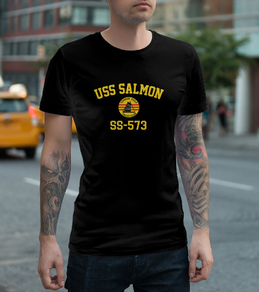 USS Salmon SS-573 Tonkin Gulf Yacht Club T-Shirt